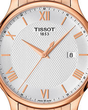  Shop Authentic Tissot T Classic Tradition White Dial Rose Gold Steel Strap Watch For Women - T063.610.33.038.00 - Luxxuri
