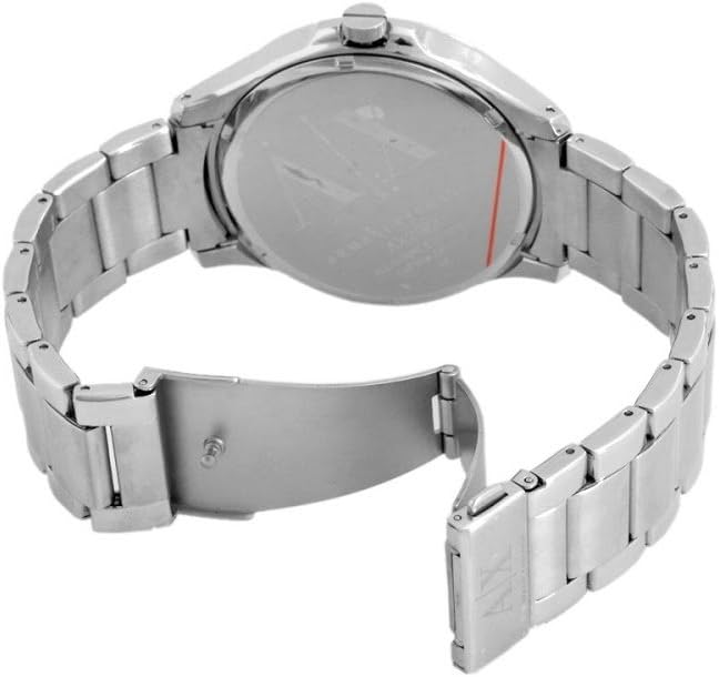  Shop Authentic Armani Exchange Hampton Chronograph Black Dial Silver Steel Strap Watch For Men - AX2103 - Luxxuri
