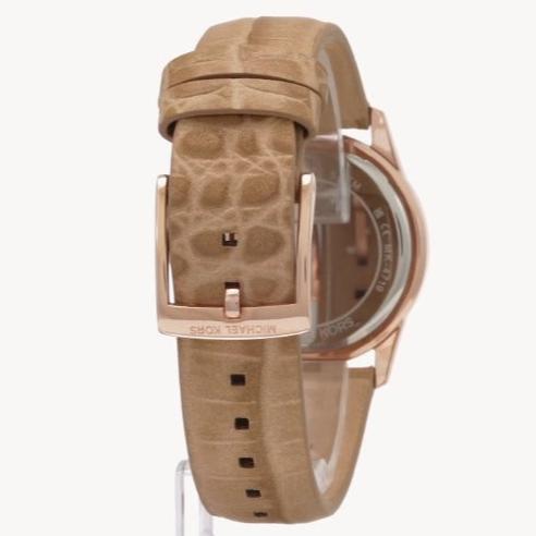  Shop Authentic Michael Kors Mini Everest Crystals White Dial Brown Leather Strap Watch for Women - MK4719 - Luxxuri
