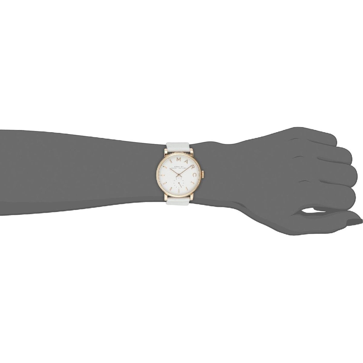  Shop Authentic Marc Jacobs Baker White Dial White Leather Strap Watch for Women - MBM1283 - Luxxuri