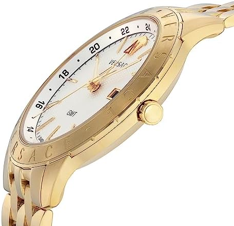  Shop Authentic Versace Univers Quartz White Dial Gold Steel Strap Watch for Men - VEBK00518 - Luxxuri