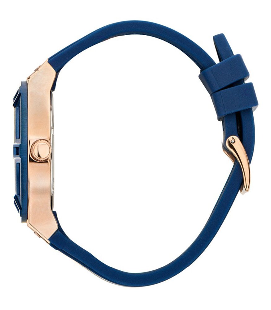  Shop Authentic Guess Jet Setter Analog Quartz Blue Dial Blue Rubber Strap Watch For Women - W0571L1 - Luxxuri