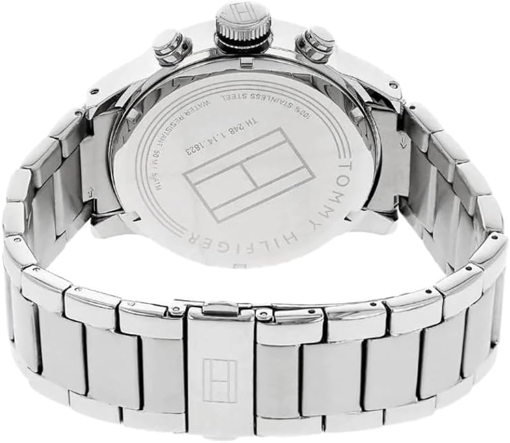  Shop Authentic Tommy Hilfiger Cool Sport Multifunction Black Dial Silver Steel Strap Watch for Men - 1791141 - Luxxuri