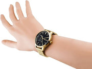  Shop Authentic Tommy Hilfiger Brooke Black Dial Gold Steel Strap Watch for Women  - 1782019 - Luxxuri