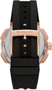  Shop Authentic Michael Kors Sydney Pave Black Dial Black Silicone Strap Watch for Women - MK7245 - Luxxuri