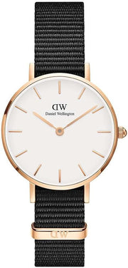  Shop Authentic Daniel Wellington Classic Petite Cornwall White Dial Black NATO Strap Watch For Women - DW00100251 - Luxxuri