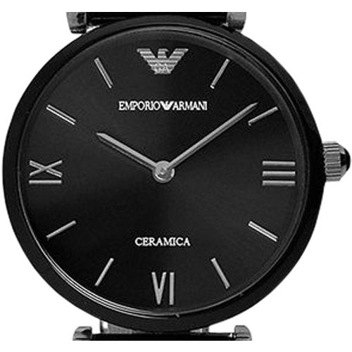  Shop Authentic Emporio Armani Ceramica Black Dial Black Ceramic Strap Watch For Women - AR1487 - Luxxuri