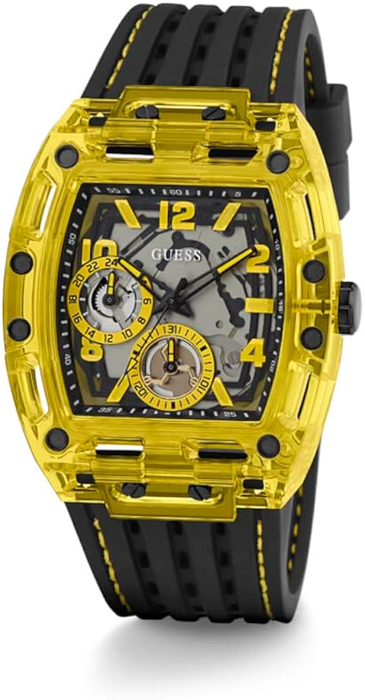  Shop Authentic Guess Phoenix Chronograph Black Dial Black Rubber Strap Watch for Men - GW0499G2 - Luxxuri