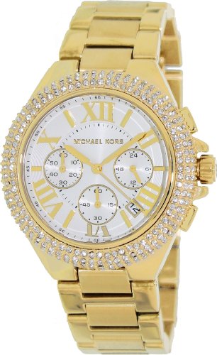 Shop Authentic Michael Kors Camille Silver Diamonds Dial Gold Steel Strap Watch for Women - MK5756 - Luxxuri