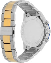  Shop Authentic Michael Kors Layton Chronograph Blue Dial Two Tone Steel Strap Watch For Men - MK8825 - Luxxuri