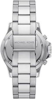  Shop Authentic Michael Kors Everest Chronograph Black Dial Silver Steel Strap Watch For Men - MK8977 - Luxxuri