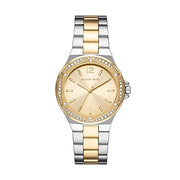  Shop Authentic Michael Kors Lennox Three-Hand Gold Dial Two Tone Steel Strap Watch For Women  - MK6988 - Luxxuri