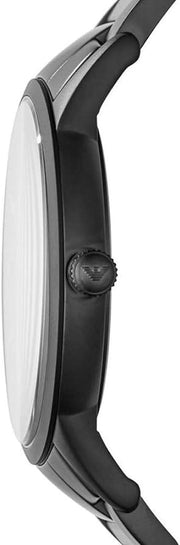  Shop Authentic Emporio Armani Renato Quartz Black Dial Black Steel Strap Watch For Men - AR11079 - Luxxuri