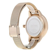  Shop Authentic Hugo Boss Symphony Grey Dial Gold Mesh Bracelet Watch for Women - 1502424 - Luxxuri