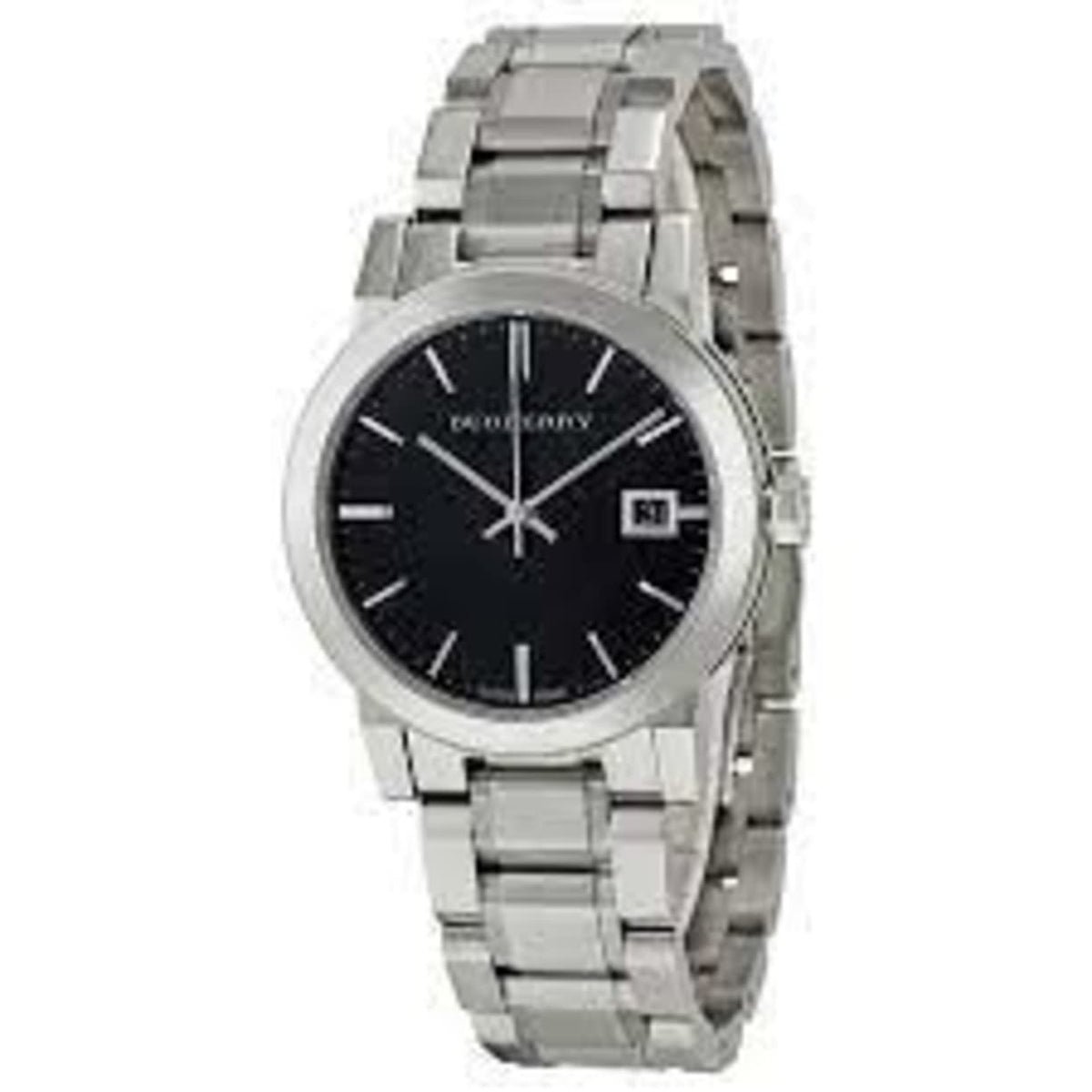  Shop Authentic Burberry The City Black Dial Silver Steel Strap Watch for Women - BU9101 - Luxxuri