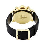  Shop Authentic Calvin Klein City Chronograph Silver Dial Black Leather Strap Watch for Men - K2G275C6 - Luxxuri