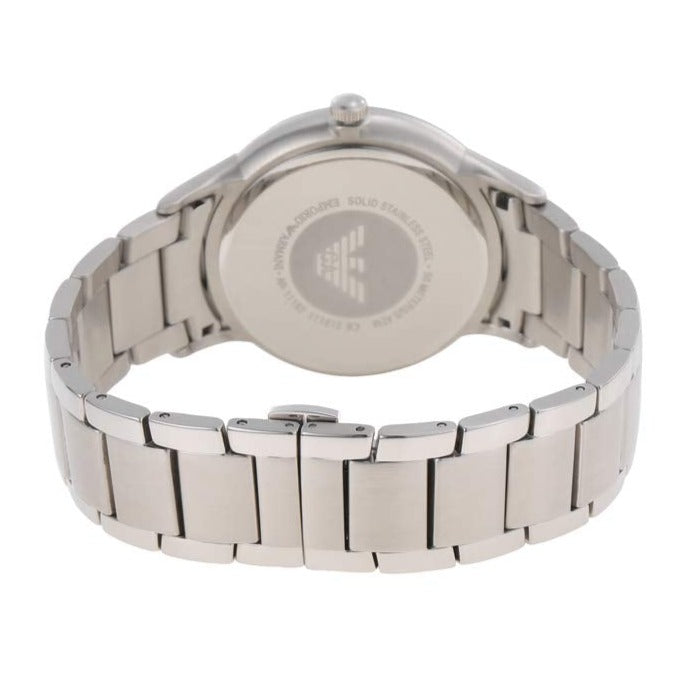  Shop Authentic Emporio Armani Renato Quartz Blue Dial Silver Steel Strap Watch For Men - AR11182 - Luxxuri