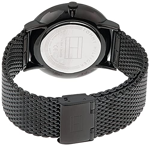  Shop Authentic Tommy Hilfiger Brooklyn Black Dial Black Mesh Bracelet Watch for Men - 1791507 - Luxxuri