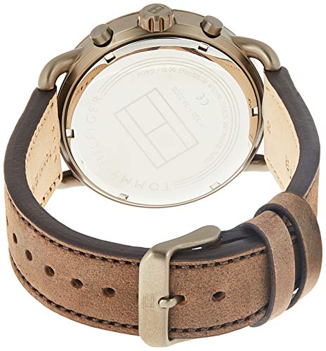  Shop Authentic Tommy Hilfiger Briggs Chronograph Black Dial Brown Leather Strap Watch for Men - 1791425 - Luxxuri