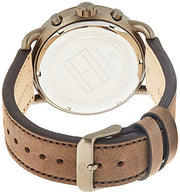 Shop Authentic Tommy Hilfiger Briggs Chronograph Black Dial Brown Leather Strap Watch for Men - 1791425 - Luxxuri