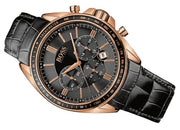  Shop Authentic Hugo Boss Driver Black Dial Black Leather Strap Watch for Men - 1513092 - Luxxuri