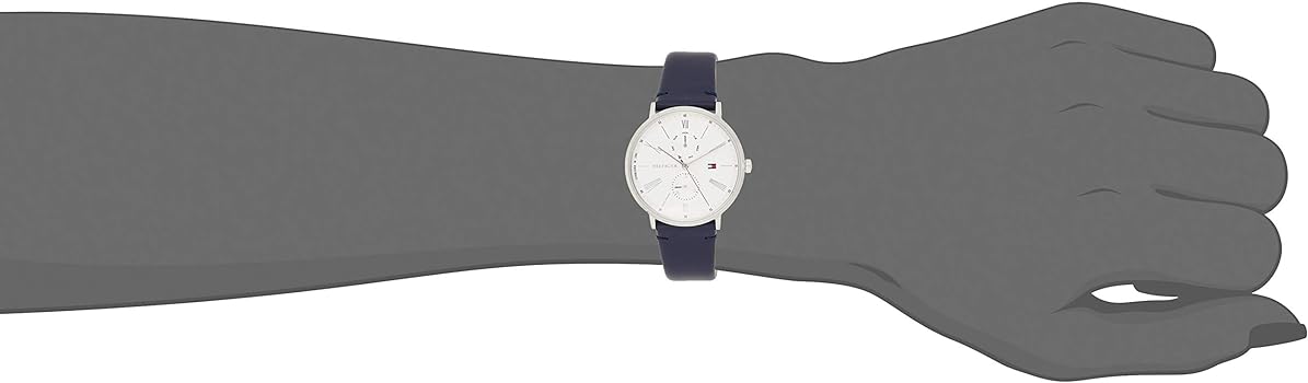  Shop Authentic Tommy Hilfiger Jenna White Dial Blue Leather Strap Watch for Women - 1782072 - Luxxuri