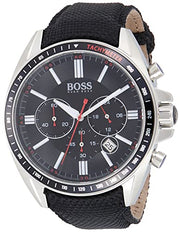  Shop Authentic Hugo Boss Driver Black Dial Black Leather Strap Watch for Men -1513087 - Luxxuri