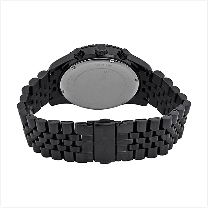  Shop Authentic Michael Kors Lexington Chronograph Black Dial Black Steel Strap Watch For Men - MK8467 - Luxxuri
