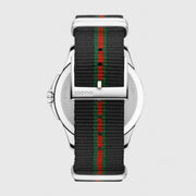  Shop Authentic Gucci G Timeless Analog Quartz Black Dial Black NATO Strap Watch For Men - YA126321 - Luxxuri