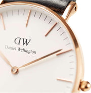  Shop Authentic Daniel Wellington Classic Cornwall White Dial Black Nylon Strap Watch For Men - DW00100257 - Luxxuri