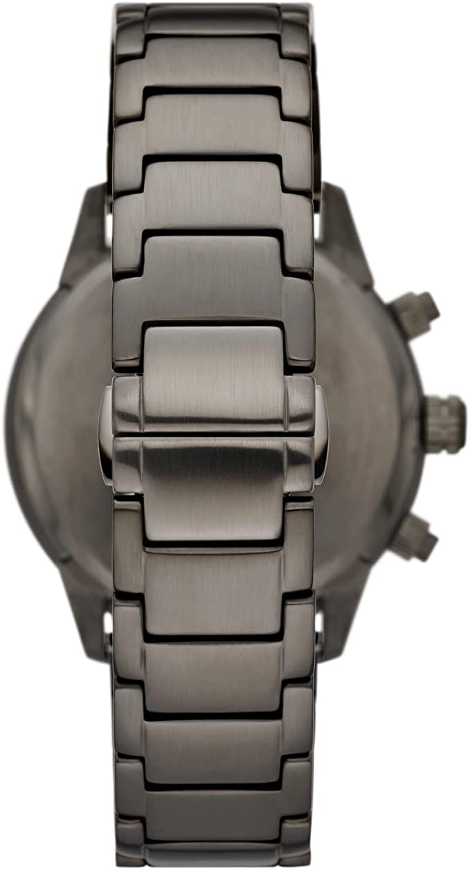  Shop Authentic Emporio Armani Mario Chronograph White Dial Black Steel Strap Watch For Men - AR11471 - Luxxuri