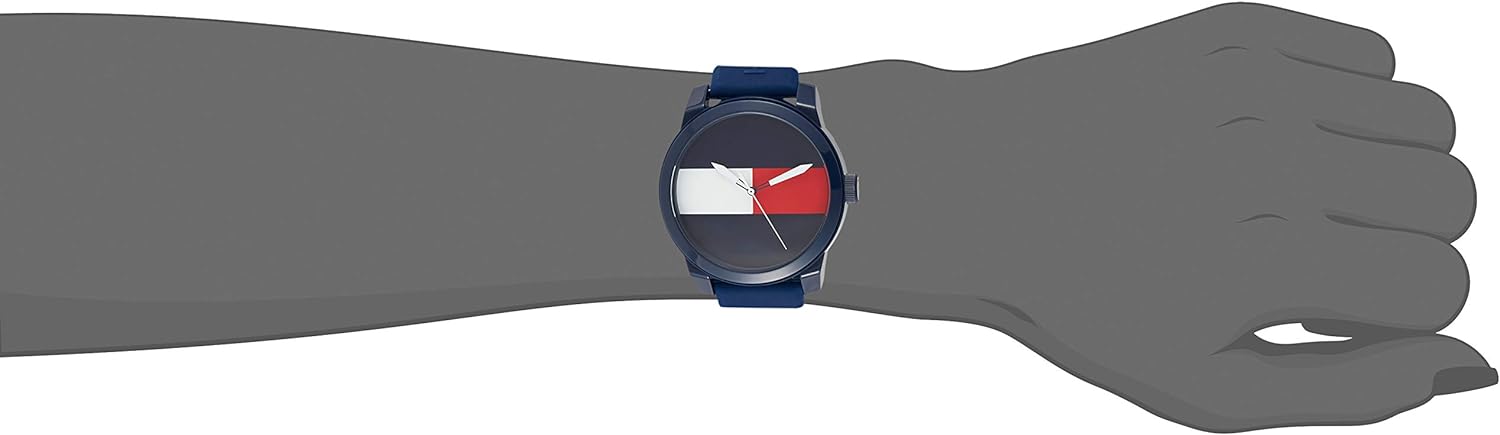  Shop Authentic Tommy Hilfiger Denim Quartz Blue Dial Blue Rubber Strap Watch for Men - 1791322 - Luxxuri