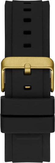  Shop Authentic Guess Matrix Multifunction Gold Dial Black Rubber Strap Watch For Men - GW0423G2 - Luxxuri