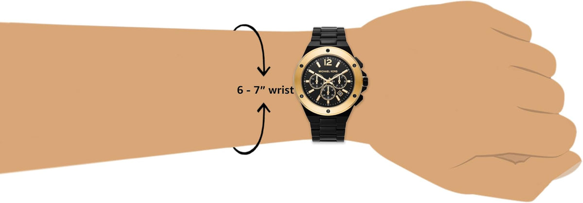  Shop Authentic Michael Kors Lennox Chronograph Black Dial Black Steel Strap Watch For Men - MK8941 - Luxxuri