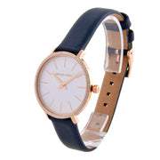 Shop Authentic Michael Kors Pyper Analog White Dial Black Leather Strap Watch For Women - MK2804 - Luxxuri