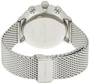  Shop Authentic Calvin Klein High Noon Chronograph Blue Dial Silver Mesh Bracelet Watch for Men - K8M2712N - Luxxuri
