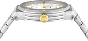  Shop Authentic Salvatore Ferragamo F-80 Classic Silver Dial Silver Steel Strap Watch for Men - SFHY02922 - Luxxuri