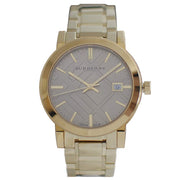  Shop Authentic Burberry The City Gold Dial Gold Steel Strap Watch for Women - BU9033 - Luxxuri