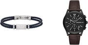  Shop Authentic Emporio Armani Paolo Chronograph Black Dial Brown Leather Strap Watch For Men - AR11549 - Luxxuri