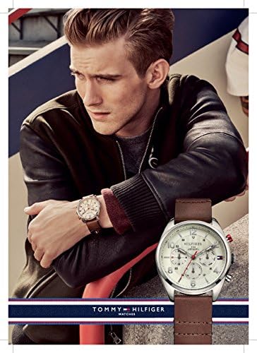  Shop Authentic Tommy Hilfiger Jake Quartz White Dial Brown Leather Strap Watch for Men - 1791231 - Luxxuri