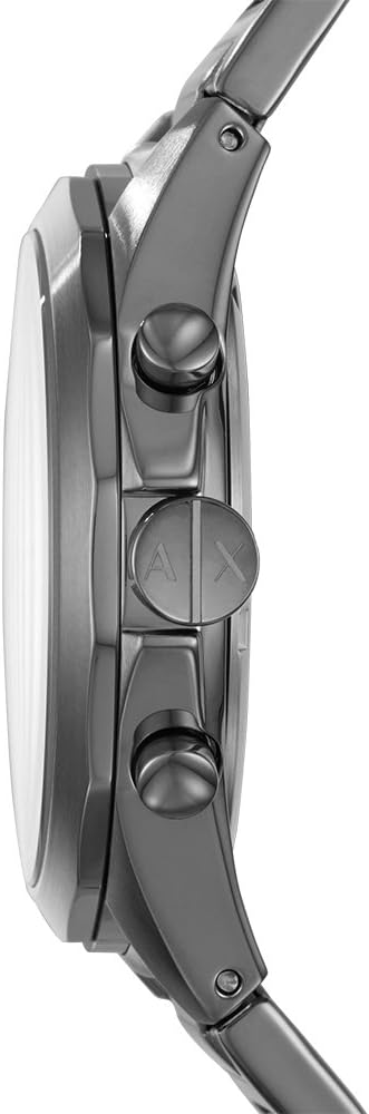  Shop Authentic Armani Exchange Drexler Chronograph Grey Dial Grey Steel Strap Watch For Men - AX2603 - Luxxuri