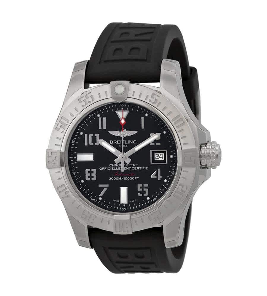  Shop Authentic Breitling Avenger II Seawolf Stainless Steel 45mm Black Rubber Strap Mens Watch - A1733110/BC31/153S - Luxxuri
