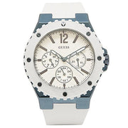  Shop Authentic Guess Overdrive Chronograph White Dial White Rubber Strap Watch for Women - W0149L6 - Luxxuri