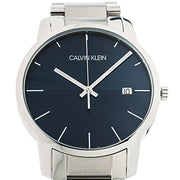  Shop Authentic Calvin Klein City Blue Dial Silver Steel Strap Watch for Men - K2G2G14Q - Luxxuri