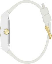  Shop Authentic Guess Phoenix Analog Gold Dial White Silicone Strap Watch For Men - GW0499G5 - Luxxuri