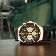  Shop Authentic Guess Poseidon Chronograph Black Dial Black Rubber Strap Watch for Men - GW0057G1 - Luxxuri