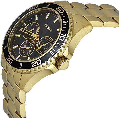  Shop Authentic Guess BFF Multifunction Black Dial Gold Steel Strap Watch for Women - W0231L3 - Luxxuri