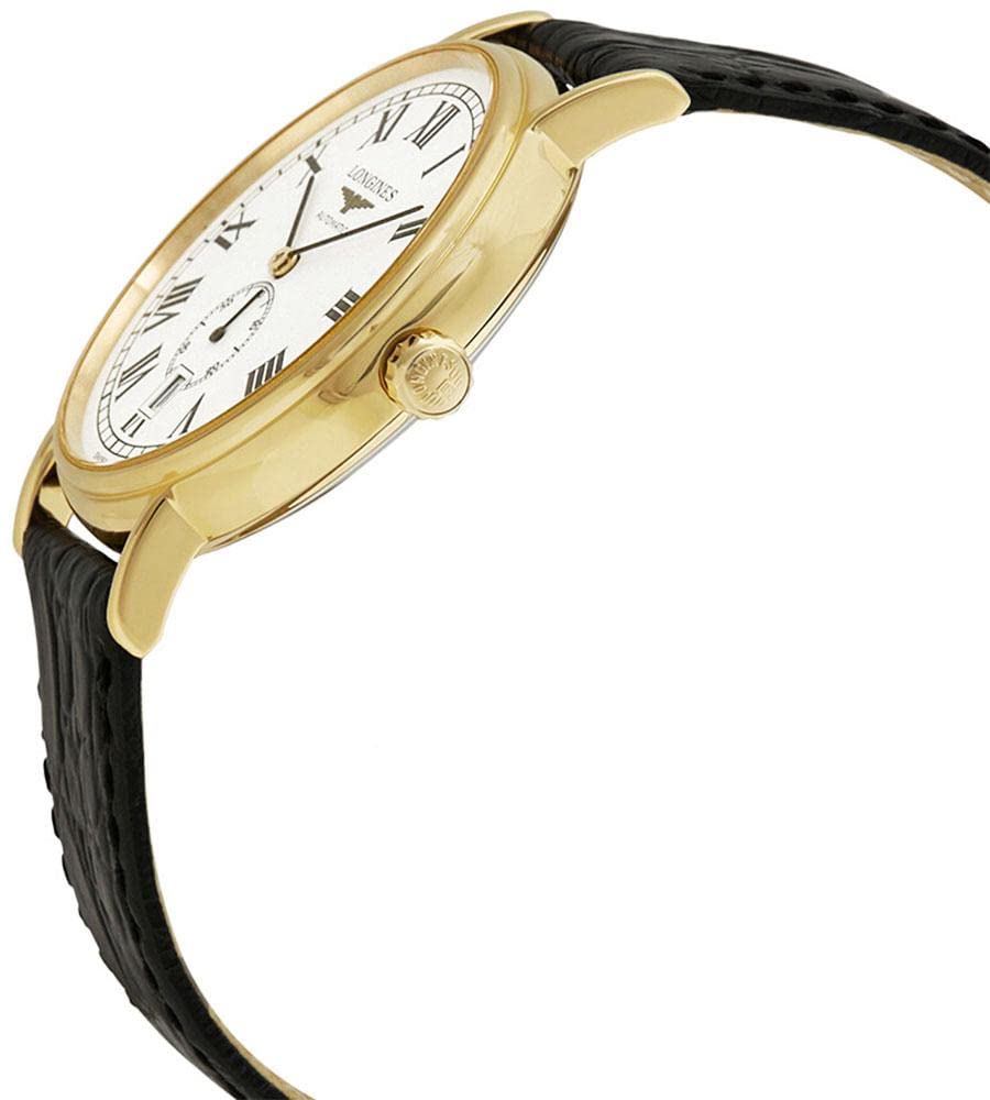  Shop Authentic Longines Presence 25.5mm Automatic White Dial Black Leather Strap Watch for Women - L4.921.2.11.2 - Luxxuri