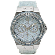  Shop Authentic Guess Limelight Quartz Blue Dial Blue Leather Strap Watch For Men - W0775l1 - Luxxuri