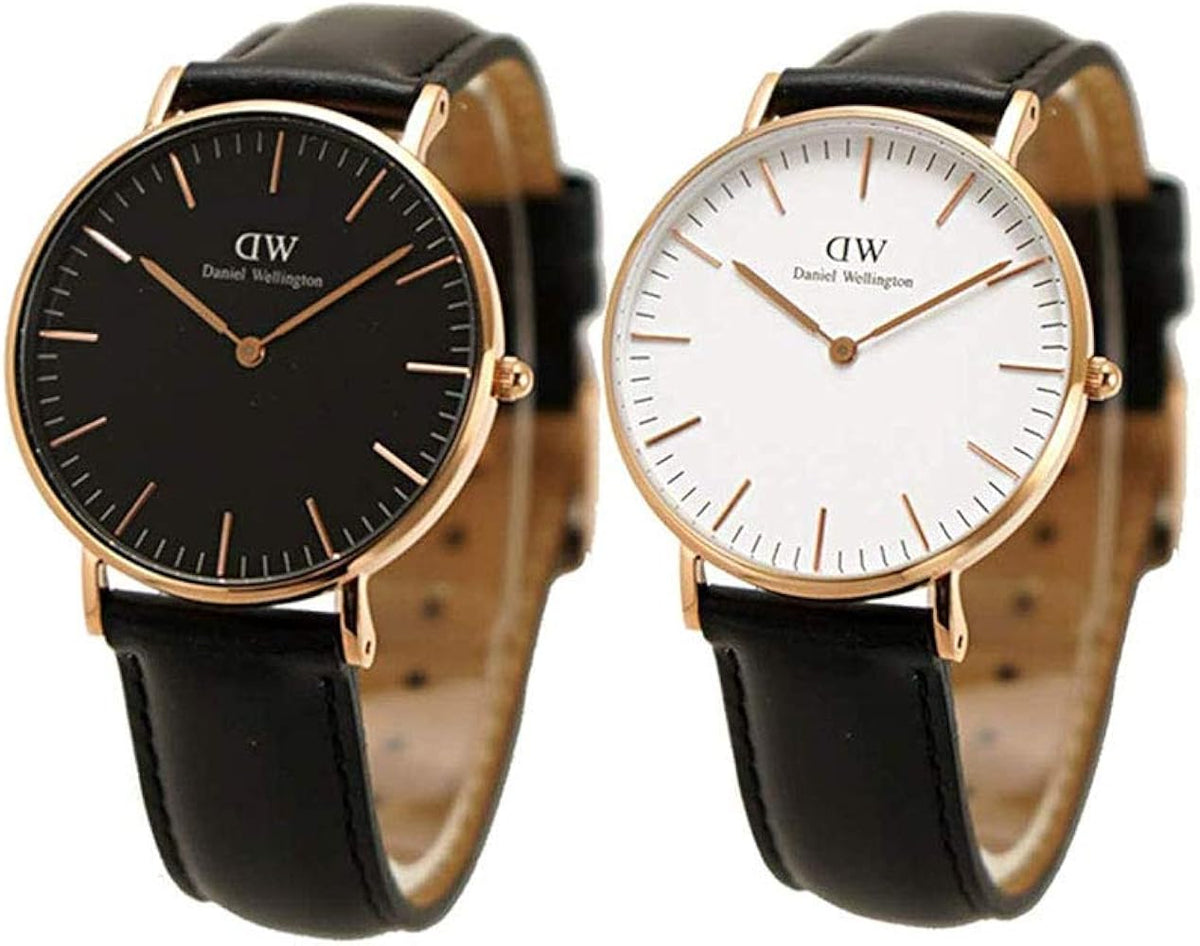 Shop Authentic Daniel Wellington Classic Sheffield White Dial Black Leather Strap Watch for Women - DW00100036 - Luxxuri